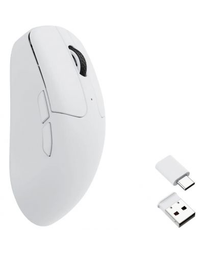 Гейминг мишка Keychron - M2, оптична, безжична, бяла - 2