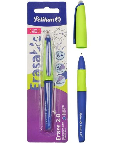 Гел химикалка Pelikan Erase 2.0 - Синьо мастило, изтриваема - 1