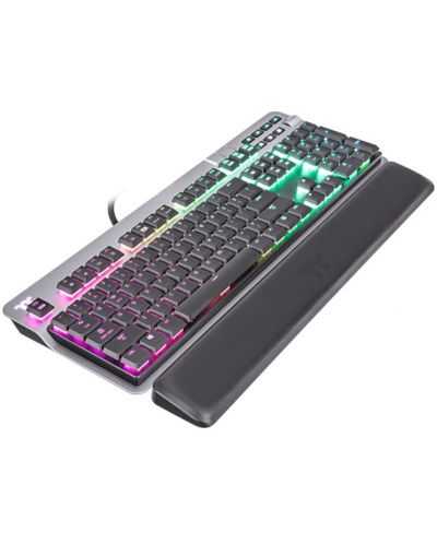 Гейминг клавиатура Thermaltake - ARGENT K6, Cherry MX Silver, RGB, сива - 4