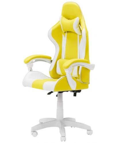 Гейминг стол Carmen - 6311, бял/жълт - 3