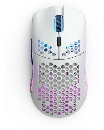 Гейминг мишка Glorious - Model O Wireless, оптична, безжична, Matte white - 1