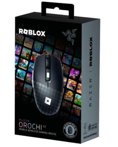 Гейминг мишка Razer - Orochi V2 Roblox Ed., оптична, безжична, черна - 5