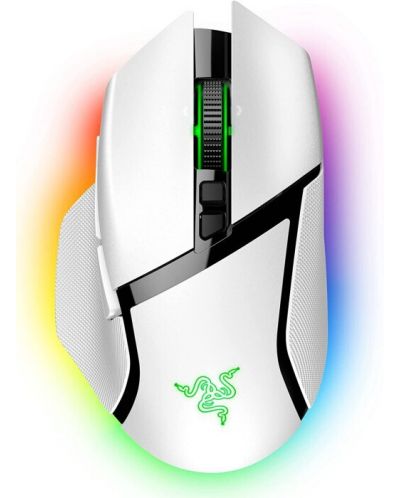 Гейминг мишка Razer - Basilisk V3 Pro, оптична, безжична, бяла - 1