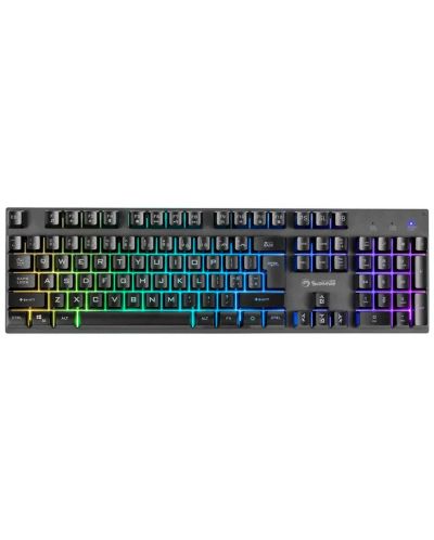 Гейминг клавиатура Marvo - K604, RGB, черна - 1