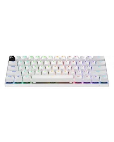 Гейминг клавиатура Logitech - PRO X 60 LIGHTSPEED, безжична, Tactile, бяла - 2