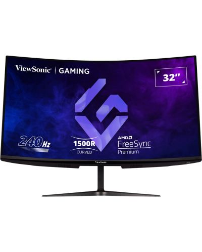 Гейминг монитор ViewSonic - VX3219-PC-MHD, 31.5'' 240Hz, 1 ms, VA, Curved - 2