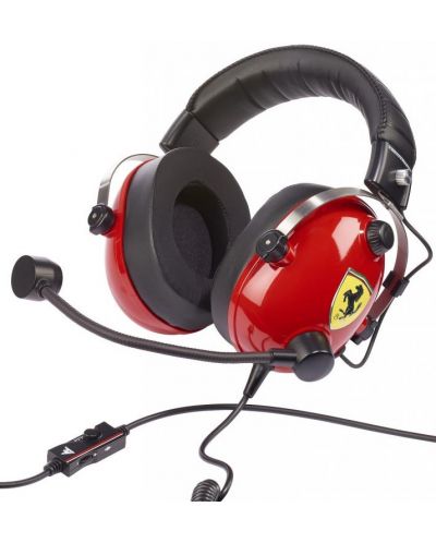 Гейминг слушалки Thrustmaster - T.Racing Scuderia Ferrari Ed DTS, червени - 1