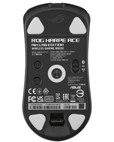 Гейминг мишка ASUS - ROG Harpe Ace Aim Lab Edition, оптична, безжична, черна - 7