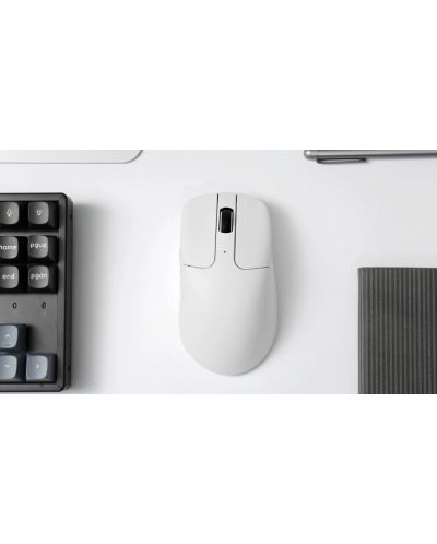 Гейминг мишка Keychron - M2, оптична, безжична, бяла - 3