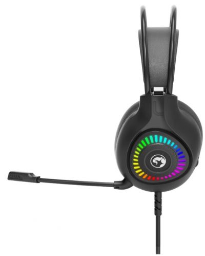 Гейминг слушалки Marvo - H8325 RGB, черни - 3