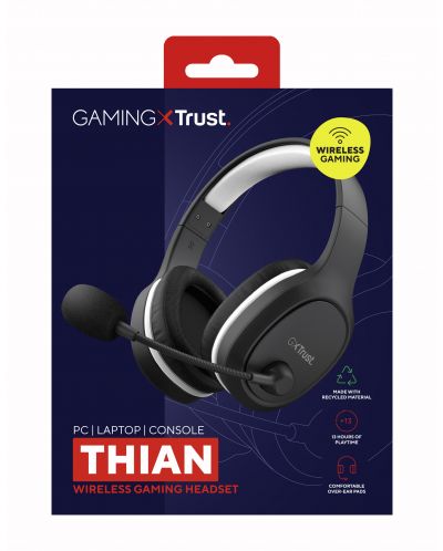 Гейминг слушалки Trust - GXT 391 Thian, черни/бели - 7