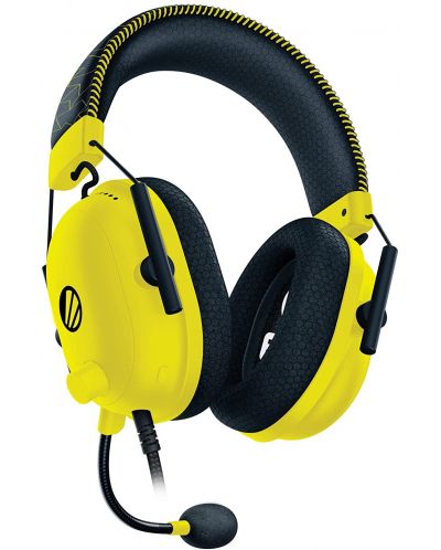 Гейминг слушалки Razer - BlackShark V2 ESL Ed., черни/жълти - 2