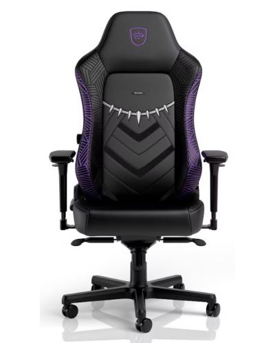 Гейминг стол noblechairs - HERO Black Panther Edition, черен/лилав - 4