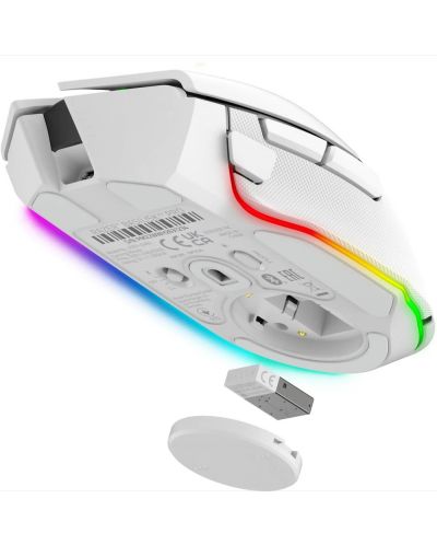 Гейминг мишка Razer - Basilisk V3 Pro, оптична, безжична, бяла - 3
