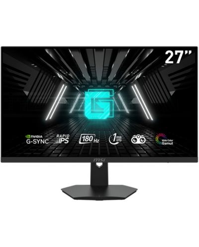 Гейминг монитор MSI - G274F, 27'', FHD, IPS, 180Hz, 1ms, черен - 1