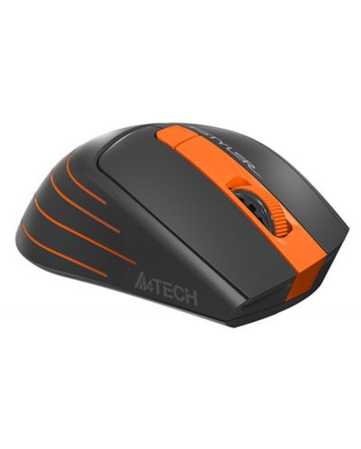 Гейминг мишка A4tech - Fstyler FG30S, оптична, безжична, оранжева - 5