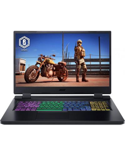 Гейминг лаптоп Acer - Nitro 5 AN517-55-74T3, 17.3'', i7, 144Hz, RTX4050 - 1
