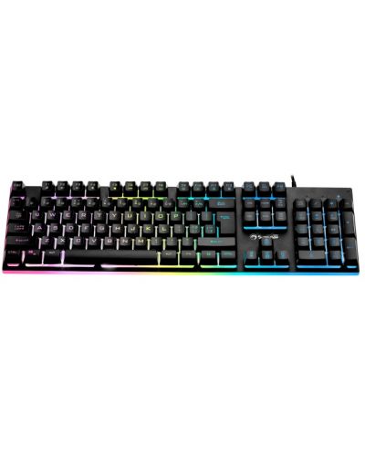 Гейминг клавиатура Marvo - K604, RGB, черна - 3