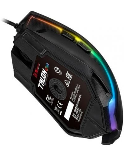 Гейминг комплект Thermaltake - мишка Talon Elite RGB, оптична, подложка, черен - 4