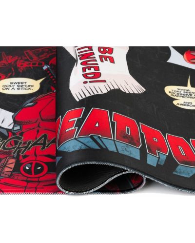 Гейминг подложка за мишка Grupo Erik - Deadpool Marvel, XL, мека, черна - 6