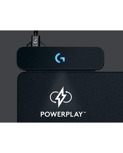 Гейминг подложка Logitech - PowerPlay + мека и твърда, черна - 10
