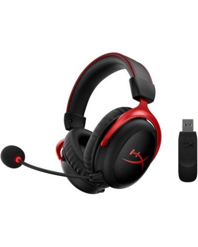 Гейминг слушалки HyperX - Cloud II Wireless, безжични, черни/червни - 2