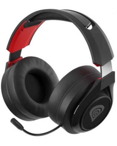 Гейминг слушалки Genesis - Selen 400, безжични, черни/червени - 1