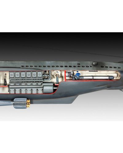 Сглобяем модел на поводница Revell - German Submarine U-47 with Interior (05060) - 4