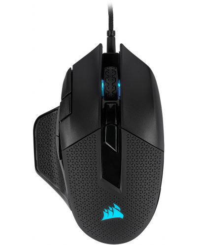 Гейминг мишка Corsair - Nightsword, оптична, черна