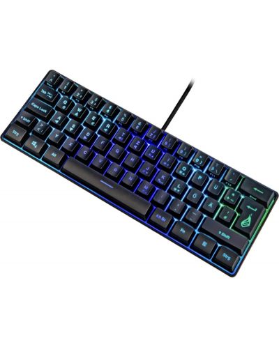 Гейминг клавиатура SureFire - KingPin X1 60%, RGB, черна - 2