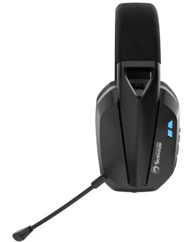 Гейминг слушалки Marvo - HG9089W, безжични, черни - 5