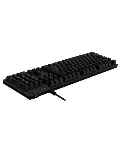 Механична клавиатура Logitech - G512 Carbon, GX Blue Clicky, RGB, черна - 4