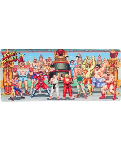 Гейминг подложка за мишка Grupo Erik - Street Fighter, XL, мека, многоцветна - 3