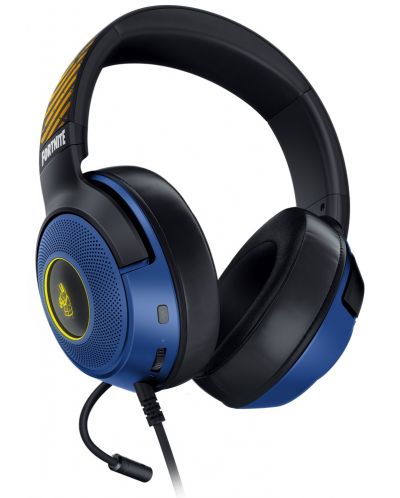 Гейминг слушалки Razer - Kraken V3 X Fortnite Ed., черни/сини - 3
