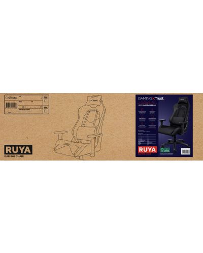 Гейминг стол Trust - GXT714 Ruya Eco, черен - 5
