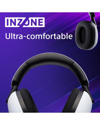 Гейминг слушалки Sony - Inzone H7, PS5, безжични, бели - 5