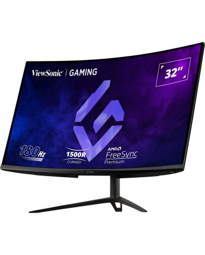 Гейминг монитор ViewSonic - VX3218-PC-MHDJ, 31.5'', 180Hz, 1 ms, Curved - 4