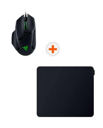 Гейминг мишка и подложка Razer - Basilisk V3 + Sphex V3 L, черни - 1