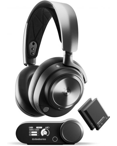 Гейминг слушалки SteelSeries - Arctis Nova Pro, PS, безжични, черни - 1