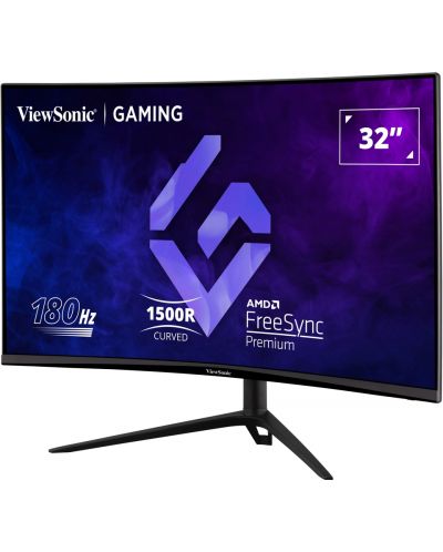 Гейминг монитор ViewSonic - VX3218-PC-MHDJ, 31.5'', 180Hz, 1 ms, Curved - 3