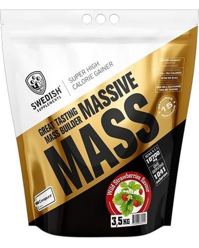 Massive Mass, дива ягода, 3.5 kg, Swedish Supplements - 1