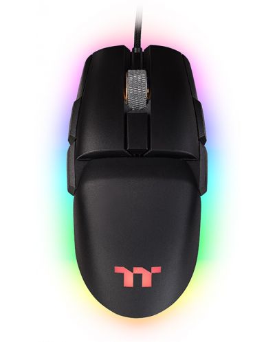 Гейминг мишка Thermaltake - ARGENT M5 RGB, оптична, жична, черна - 1