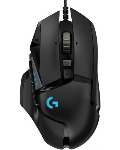 Гейминг мишка Logitech - G502 Hero, оптична, черна - 1