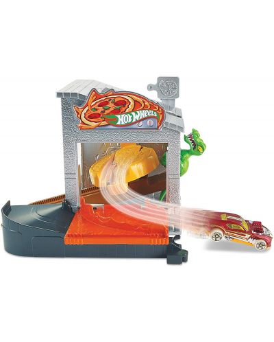 Игрален комплект Hot Wheels City Downtown - Pizza Toss - 4