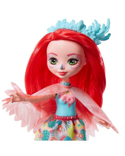 Кукличка с животниче Mattel Enchantimals - Fanci Flamingo с фламингото Swash - 3