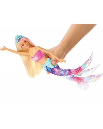 Кукла Mattel Barbie - Русалка със светеща опашка - 7