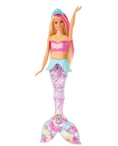 Кукла Mattel Barbie - Русалка със светеща опашка - 1