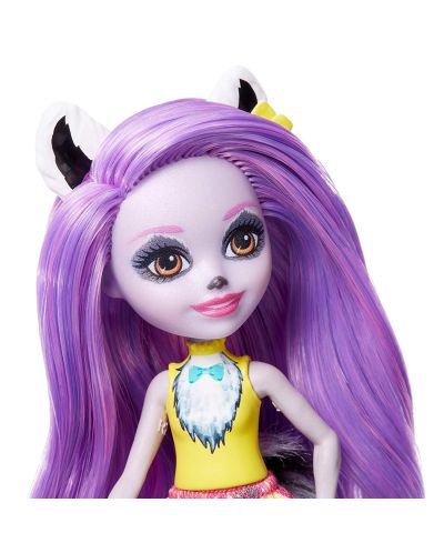 Кукличка с животниче Mattel Enchantimals - Larissa Lemur и лемурчето Ringlet - 4