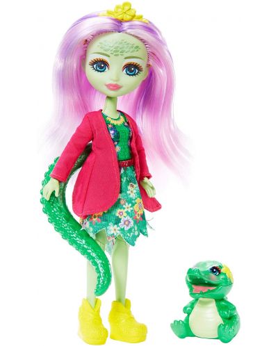 Игрален комплект Mattel Enchantimals - На зъболекар с Andie Alligator и Marshy - 5