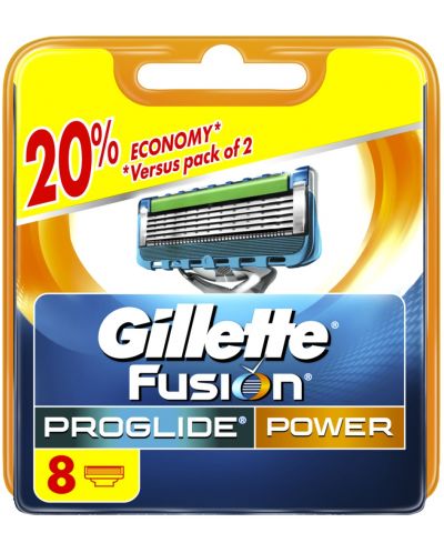 Gillette Fusion Резервни ножчета ProGlide Power, 8 броя - 1